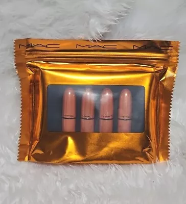 Mac Shiny Pretty Things Party Favours Mini Lipstick: Nude Set Of 4 Lipsticks • $16.99