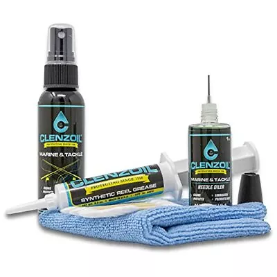 Marine & Tackle Fishing Reel Oil Bearing Oil Cleaner & Grease Kit | Allinone Fis • $36.83