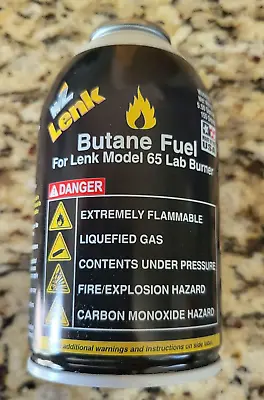 Wl Lenk Butane Fuel Laboratory Model 65 Burner Refill 65f 5.5 Oz 155 Grams Usa • $12.99