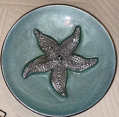 Mariposa Starfish Aqua Relief Bowl Stunning 8.5” • $17