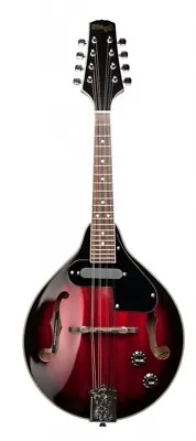 STAGG ACOUSTIC ELECTRIC A-STYLE BLUEGRASS MANDOLIN W/ RED BURST FINISH • $189.99