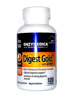 ENZYMEDICA DIGEST GOLD WITH ATPro ADVANCED ENZYME FORMULA 120 CAPS EXP. 12/2024+ • $34