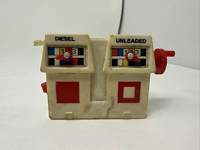 Vintage Toy Plastic Gas Pump Station W/Ringing Bell - Works - Free Shipping • $14.95