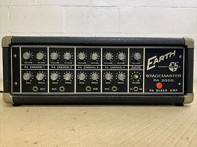 Vintage 1970’s EARTH “Stagemaster PA 2000” 4 Channel PA/Mixer/Amp! Made In USA! • £289.54