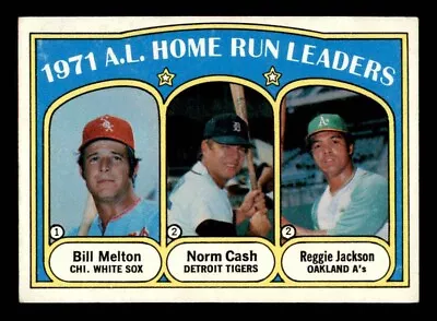 1972 Topps Baseball #90 A.L. Home Run Leaders Jackson EX *d2 • $10