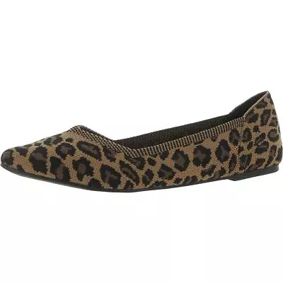 Mia Womens Kerri Knit Slip On Pointed Toe Ballet Flats Shoes BHFO 4849 • $15.99