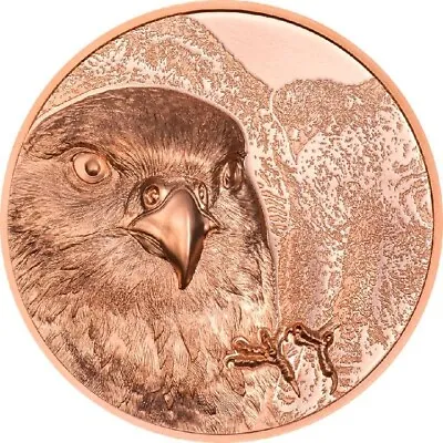 2023 Mongolia Wild Mongolian Falcon 50g Copper Proof-Like Coin With Case And COA • $72.99