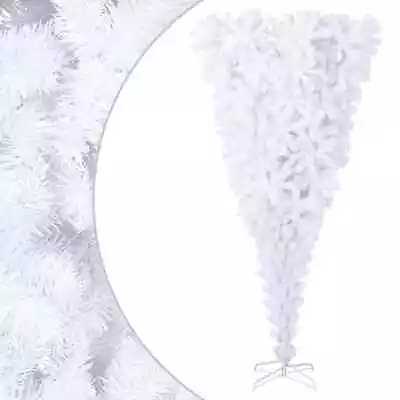 VidaXL Upside-down Artificial Christmas Tree Xmas Decor With Stand White 240cm • $108.38