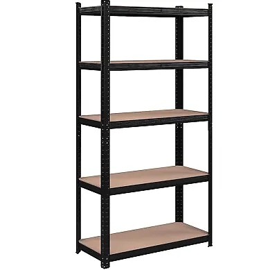 Shelving Unit Storage Shelves Steel Boltless 5 Tier Racking Heavy Duty Garage • £19.99