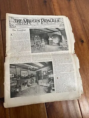 The Modern Priscilla Boston Mass 1907 Newspaper #10 42 Pages RARE Sewing • $6.95