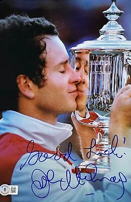 $149.99 • Buy John McEnroe Signed Autographed 8x12 Photo Beckett Authenticated