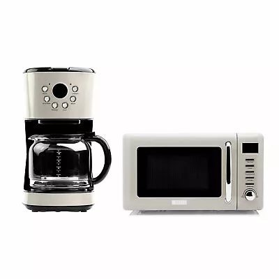 Haden Heritage 12 Cup Programmable Coffee Maker With Countertop Microwave Putty • $209.98