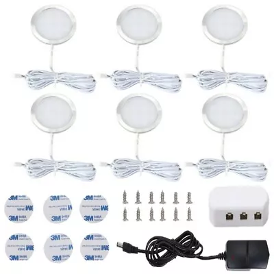 3-6pcs LED Mains Kitchen Under Cabinet Cupboard Lights Unit Kit Showcase Shelf • £12.68