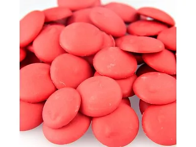 2 Pounds Merckens Red Melting Chocolate Coating Wafer Candy Free Shipping • $20.75