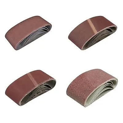  Sanding Belts Mixed 40/60/80/120 Grit 65 X 410mm Sander File Long Lasting  • £6.29