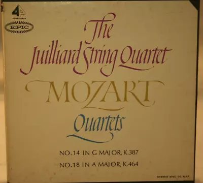 7  Reel Tape- Mozart ~ Juilliard String Quartet No 14 ~ 3.75 IPS ~ Play Tested • $69.99