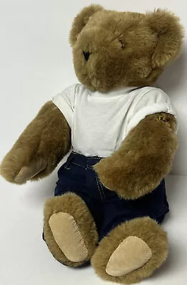 Vermont Teddy Bear Cool Dude Mom Tattoo Shirt Jeans 16” Jointed Plush Stuffed • $39.99