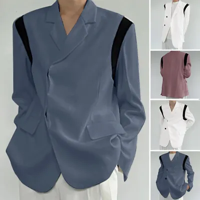$28.18 • Buy Men's Long Sleeve Korean Blazer Coats Evening Party Dinner Blazer Jacket Tops