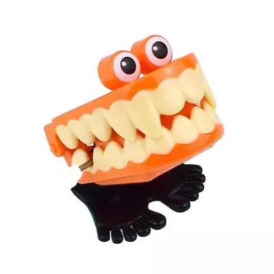 Wind Up Clockwork Toy Chattering Funny Walking Teeth Mechanical Toys Gift O9S5 • $5.68