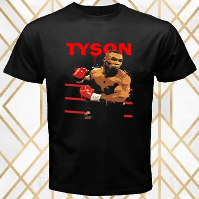 IRON Mike Tyson Logo Men's Black T-Shirt Size S - 5XL • $15.99