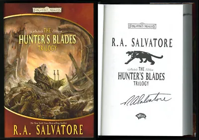 R.A. Salvatore SIGNED AUTOGRAPHED The Hunter's Blades Trilogy HC 1st Ed Omnibus • $155