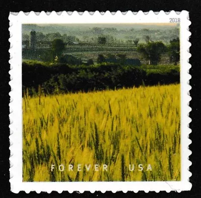 US 5298e O Beautiful Waves Of Grains Wisconsin F Single MNH 2018 • $7.41