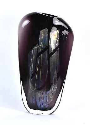 Karin Richardson 1997 Iridescent Art Glass Vessel Sculpture Pilchuk School • $495