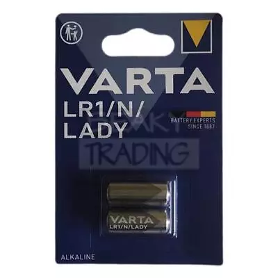 LR1 E90 N 910A MN9100  | VARTA  Brand | Alkaline  Battery | 1.5v  | Pack  Of  2  • £4.25