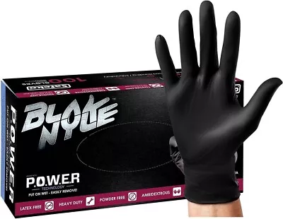 10 Boxes Of 100 Safeko Blak Nyle Gloves Food Grade (1000 Total) 100% Latex Free • $99.99