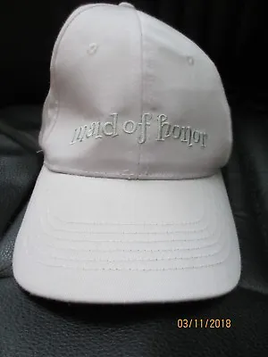 Maid Of Honor Wedding Bridal Shower Cotton Baseball Hat One Size Elastic Nwt • $2.99