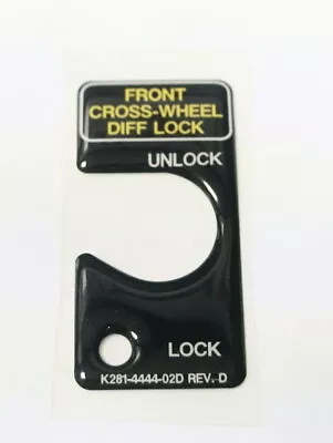 GENUINE KENWORTH Dash Decal For Front Axle Diff Lock. Part No K281-4444-02D • $28.19
