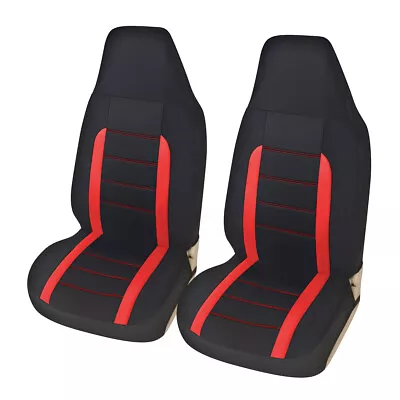 2pcs Front Car Seat Covers Protector For High-Back Bucket Seats Accessories • $32.05