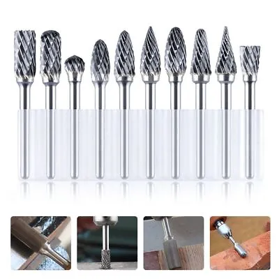 File Double Diamond Milling Cutter Burr Drill Bits Rotary Tool For Dremel • $20.30