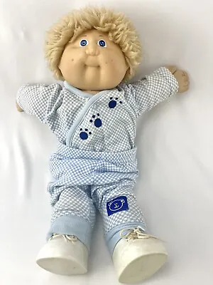 Vtg 1983 Cabbage Patch Kids Wheat Shaggy Fuzzy Hair Freckles Blue Eyes Boy HM #2 • $44.99