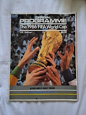 £3.99 • Buy Mexico 1986 FIFA World Cup Official Football Programme UK Edition Rumbelows