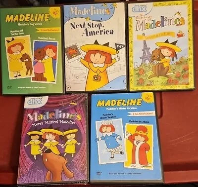 Madeline (5 DVD Lot) Animated Dog Show America Rescue Paris FREE SHIPPING! • $14.99