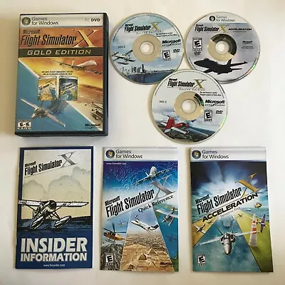 Microsoft Flight Simulator X Gold Edition (PC Windows 2008) Used 3-Discs • $29.75