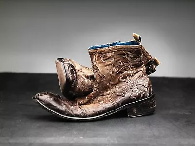 Mark Nason Rock Boots US10  DECLAW Leather Brown Dragon Pirate (BR) • $399