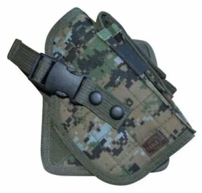 Deluxe Cross Draw Woodland Digital Right Molle Pistol Holster Gun Tactical 244WR • $27.99