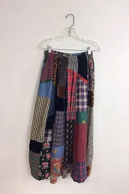 Lucia Lukken Broomstick Skirt Patchwork Womens Medium • $45