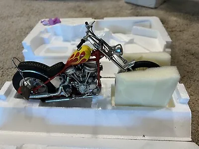 Harley Davidson Motorcycle 1969 Easy Rider Movie Billy Bike Chopper 1:10 Scale • $439.99