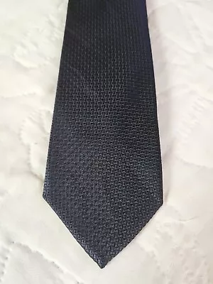 Van Heusen Tie -  2.5 In Solid Black Polyester Necktie - Men's Skinny Slim • $10.97