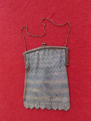 Vintage Petite Whiting & Davis  Mesh Bag Chain Mail Art Nouveau/art Deco Purse • $9.99