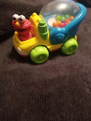 1998 Tyco Sesame Street ELMO Push & Go Car Toy Vehicle Popping Beads • $10.99