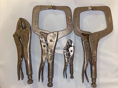 Lot Of 4 Petersen Dewitt Vintage Vice Grip Pliers 11R-10AR-5WR • $59.95