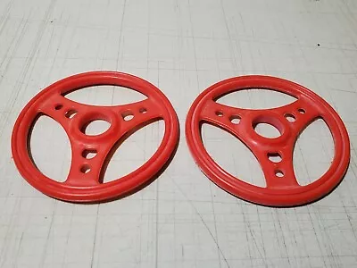 Vintage Pair NEW 3-7/8  Red Snow Rings X-Country Ski Pole Baskets • $13.95
