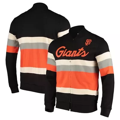 San Francisco Giants Sweater Dugout Jacket Retro Mitchell & Ness Medium New MLB • $89.99