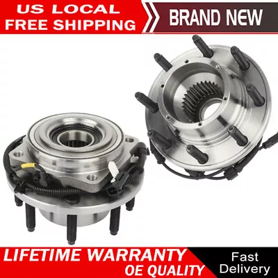 4WD SRW Pair Front Wheel Hub Bearing For 2011-2016 Ford F-250 F-350 Super Duty • $232.18