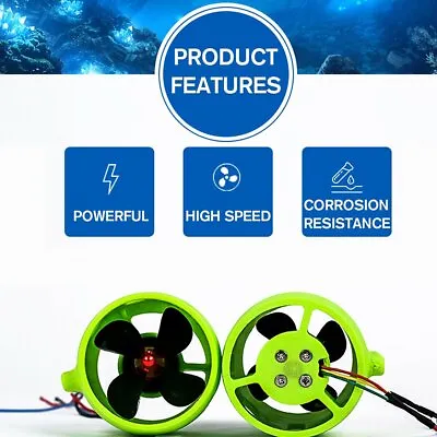 12V-24V Underwater Thruster Engine Propeller Drive For ROV RC Bait Tug Boat AUK • $53.11