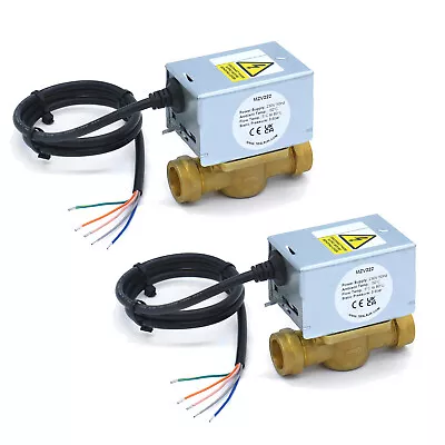 2 X Honeywell V4043H 1056 Alternative – 2 Port Motorised Zone Valve 22mm (Twin P • £67.78